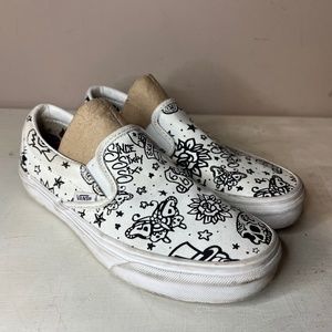 Vans Unisex Slip On U Color Tattoo Skate Shoes Style Art - S11  Men's Size 6 US,